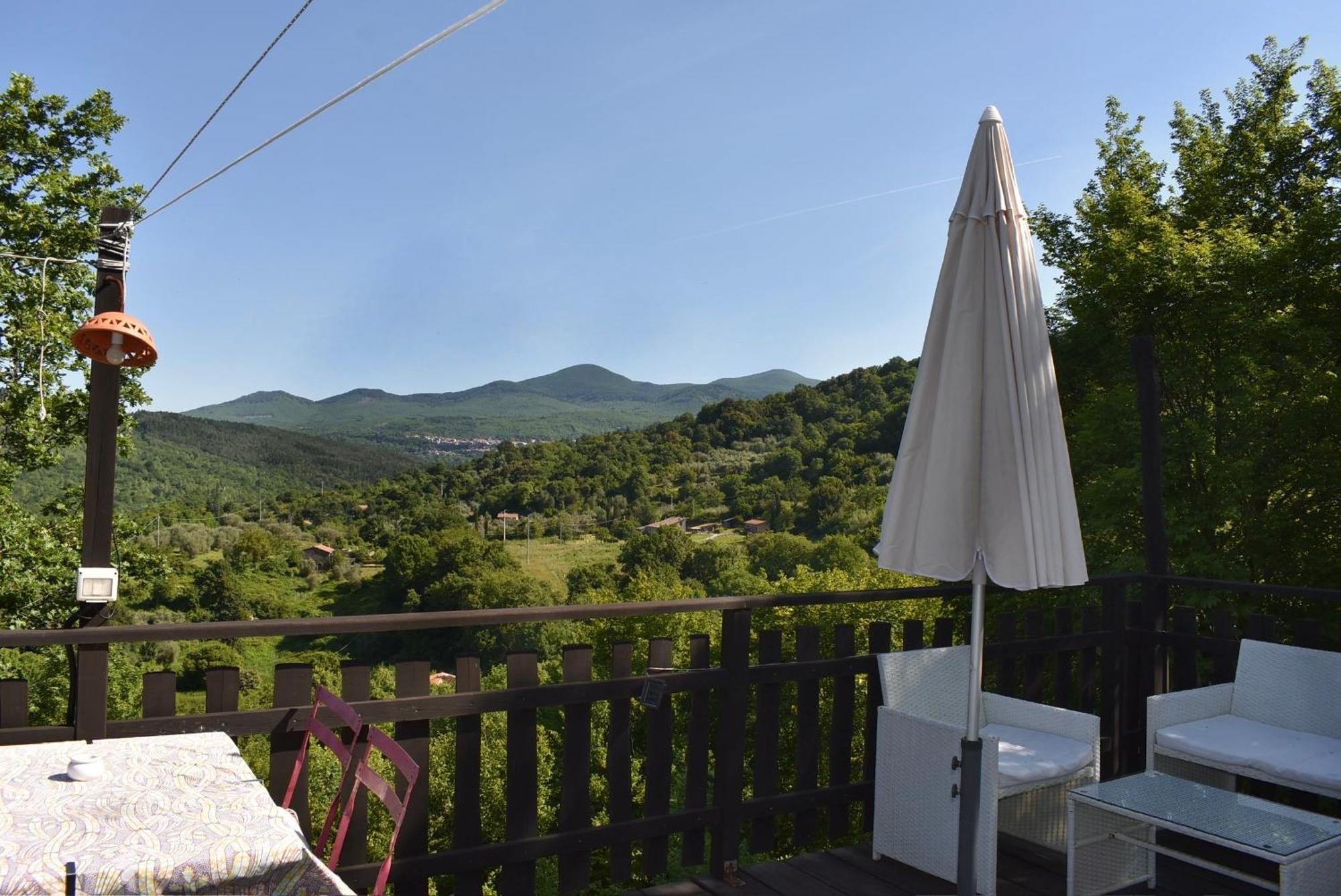 Tenda Glamping Vista Sulla Valle - Podere Di Maggio Santa Fiora Exteriér fotografie